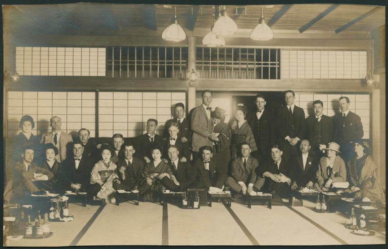 Indiana University Baseball 1922 Japan The Maple Club of Tokyo 芝の紅葉館